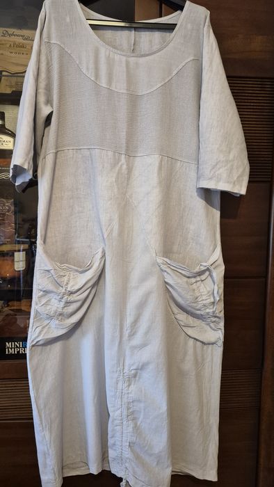 Sukienka lniana maxi   42-44-46