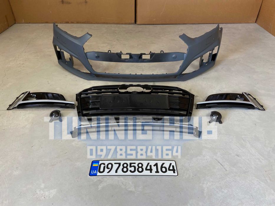 бампер audi A5 F5 B9 (2016-2020) S-Line передний ауди а5 решетка