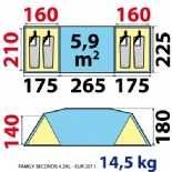 Tenda Quechua Seconds Family 4.2 XL