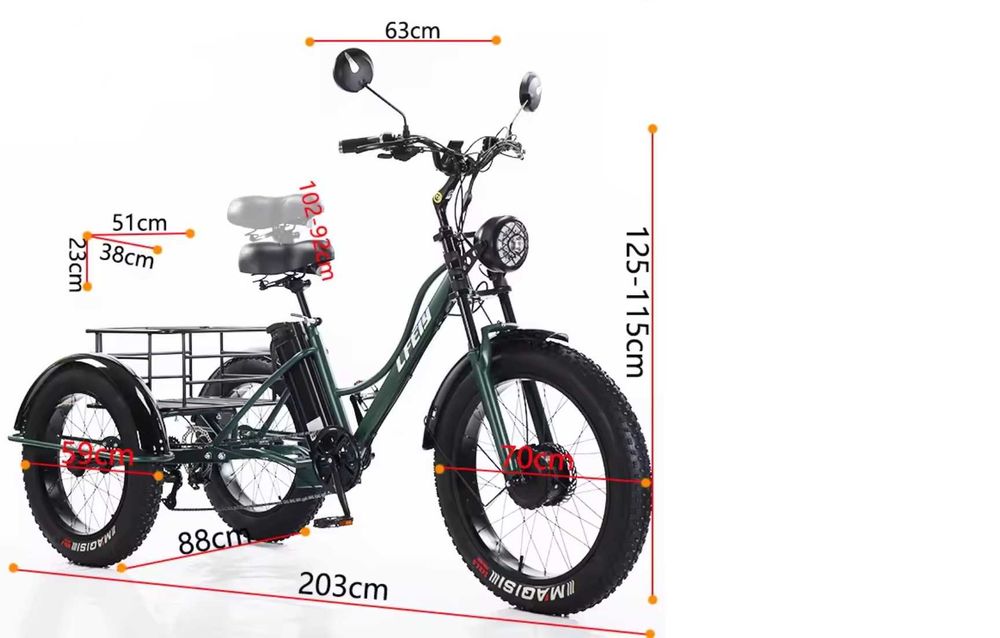 Bicicleta Tricicleta Carga Eléctrica