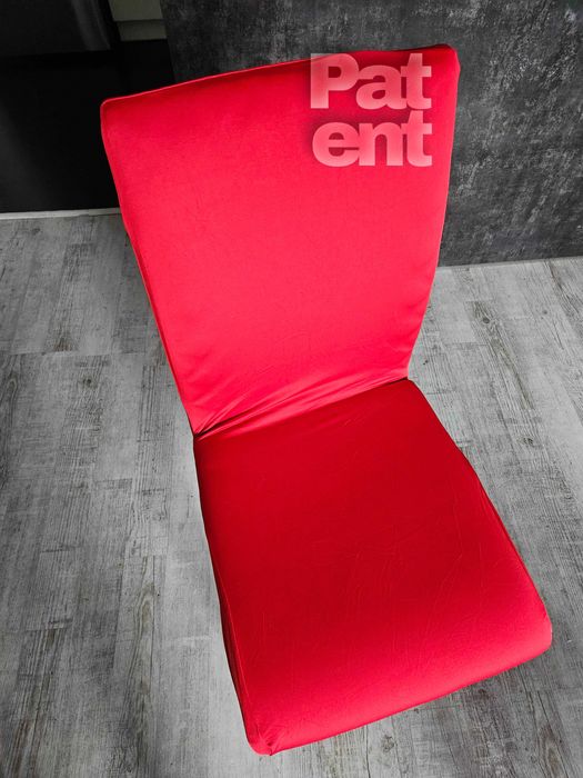 Pokrowce na krzesła elastyczne 4 sztuki czerwone komplet zestaw