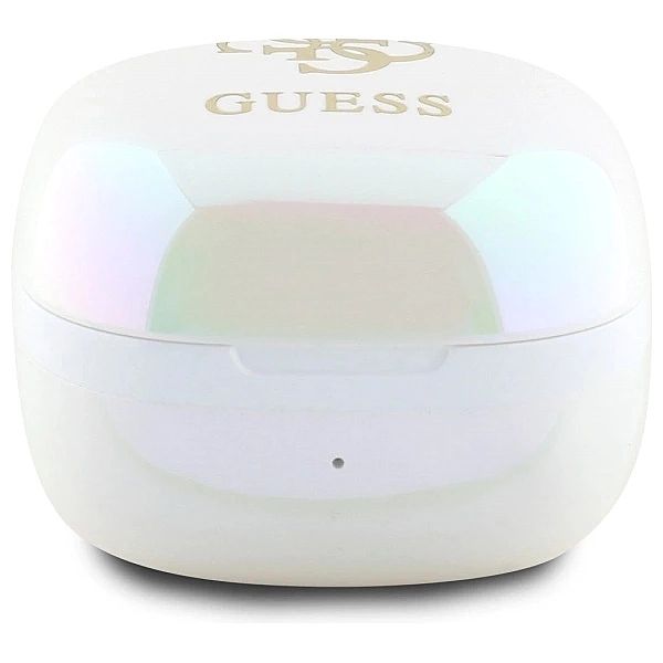 Słuchawki Bluetooth Guess Iridescent 4G Printed Logo TWS + stacja doku