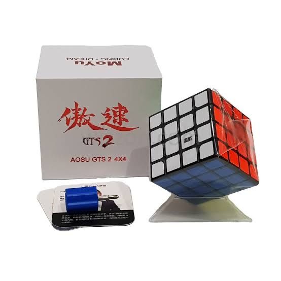 NOWA kostka 4x4 MoYu AoSu GTS2 czarny plastik, zafoliowana