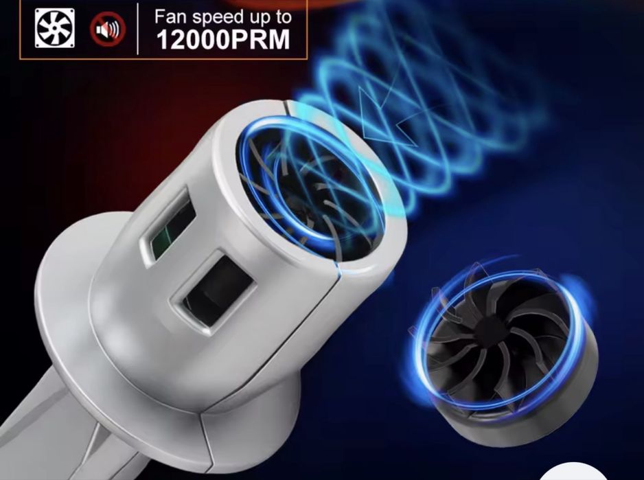 LED H7 - H4 e H1 6000Lm 200w ventilado