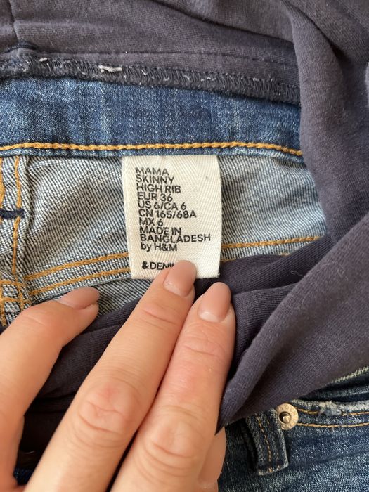 Джинси для вагітних h&m 36 розмір розмір S 165 зріст