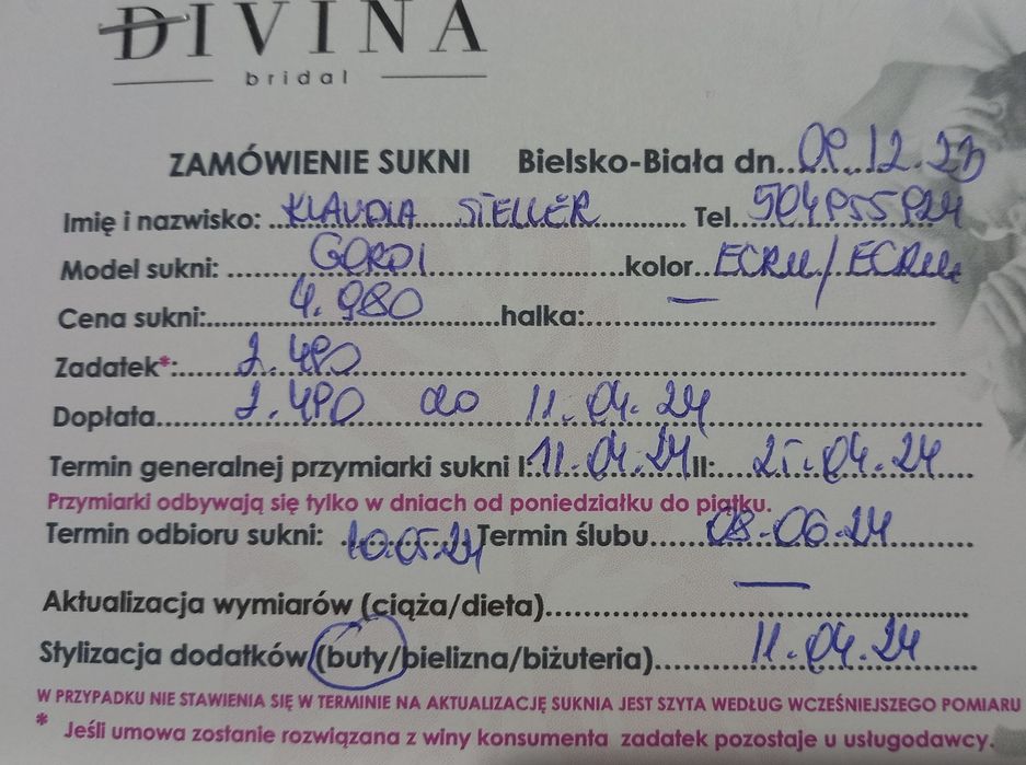 Suknia ślubna Gordi