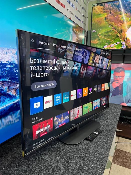 Телевізор Philips 50” дюймів 4K QLED, 120 Гц, Ambilight