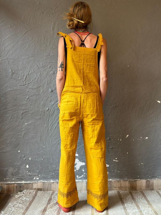 Ogrodniczki etno bawełniane