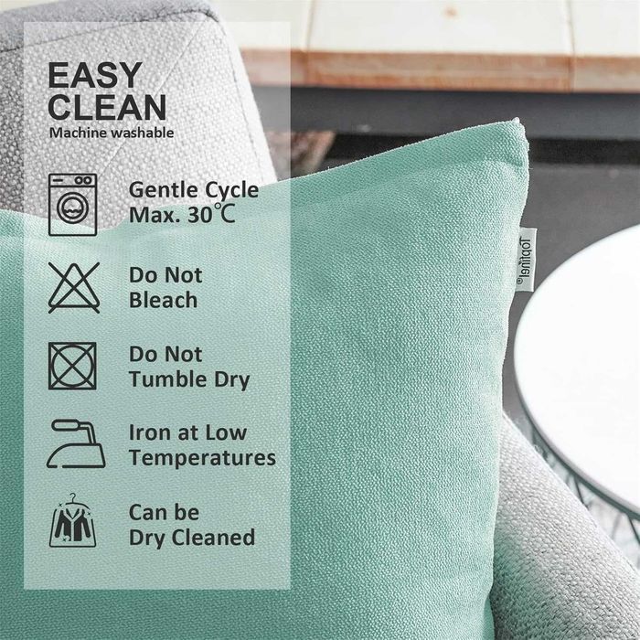 Poszewki na poduszki 2 sztuki 40x40 cm niebieski