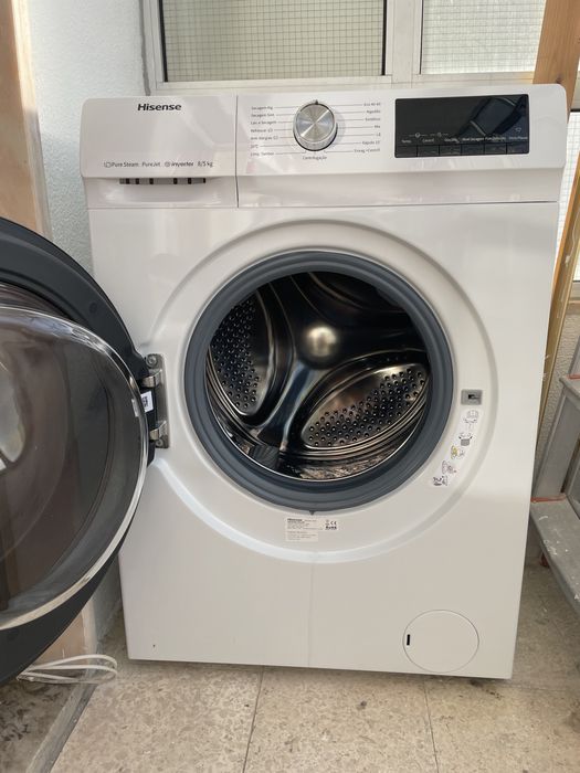Máquina de Lavar e Secar Hisense – 8kg / 5kg – Como Nova
