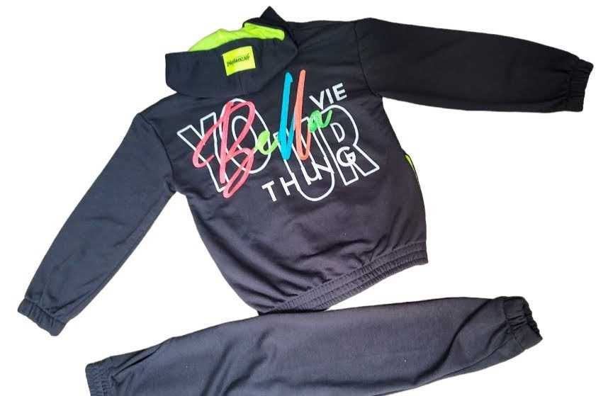 Dres szary neon r.158