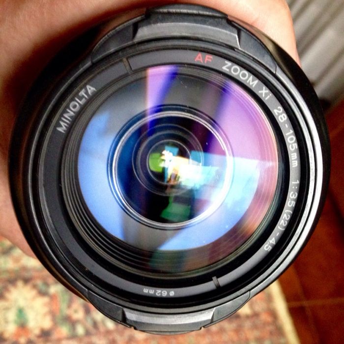 Objectiva para Camera Sony 28x105 da Minolta Macro 1.5m/4.9 macro
