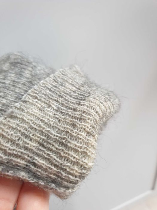 Sweter narzutka wełniany mohair moher płaszcz 38 & Other Stories