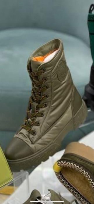 Botins Hermés Mulher 37 Verde Tropa