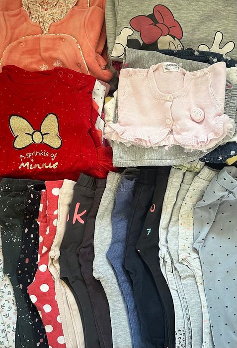 Zestaw ubrań dla dziewczynki rozmiar 74