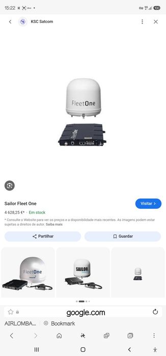 Comunicador Satélite Móvel Marítimo