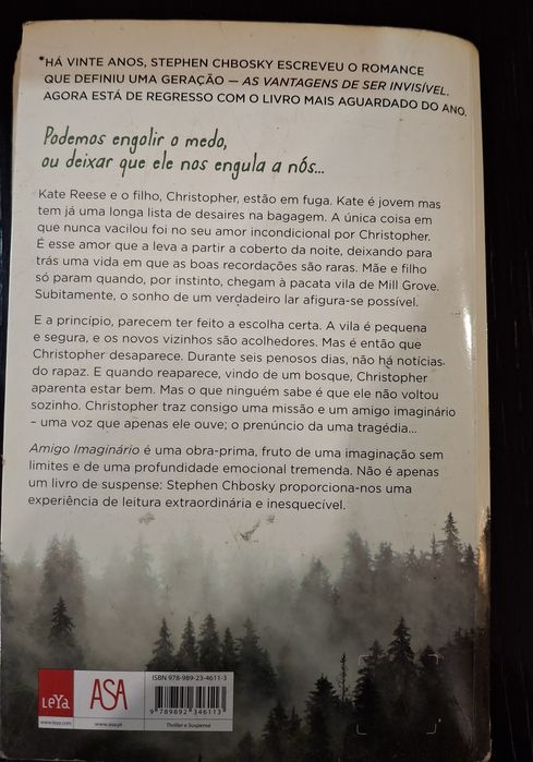 Livro incrível Amigo Imaginário
de Stephen Chbosky