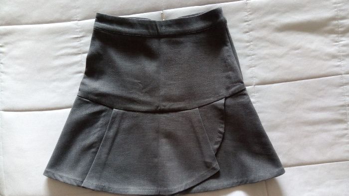 Mini-saia cinza