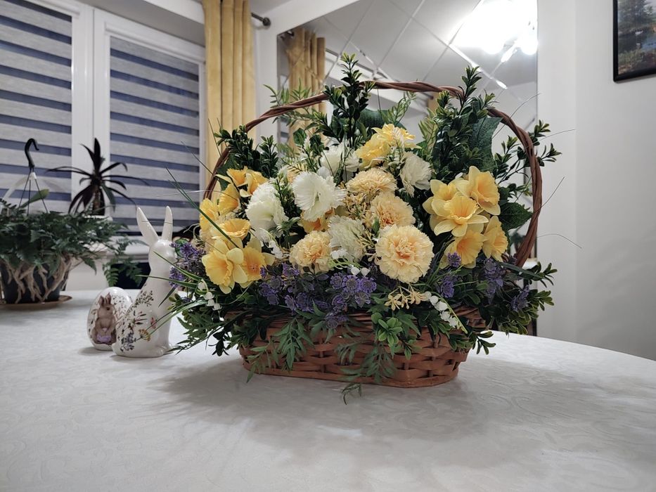 Stroik duży kosz wiklinowy