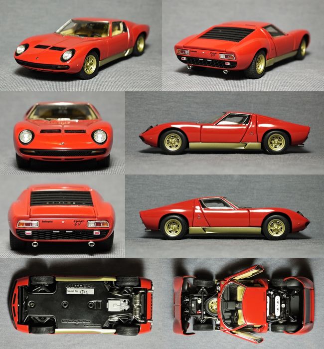 Модель 1/43 Lamborghini Miura, Diablo, Jota (Autoart, Kyosho)