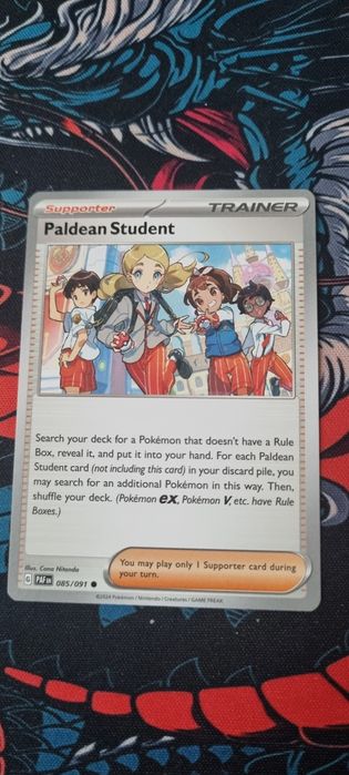 Karta do gry Pokémon Paldean Student