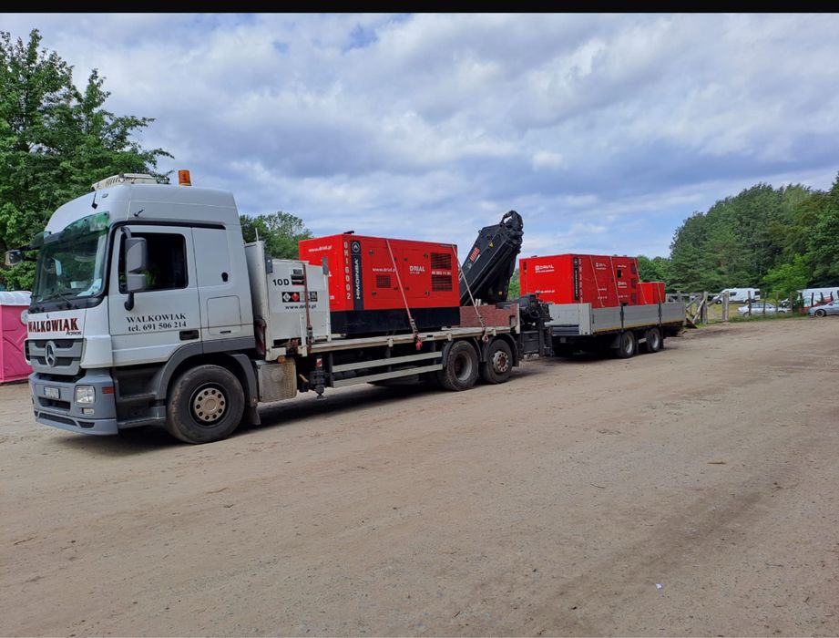 Transport HDS , niskopodwozie. Transport maszyn, kontenerów