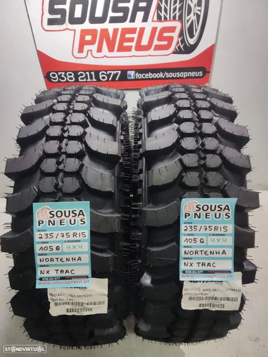 2 pneus novos 235-75r15 nortenha - oferta dos  portes