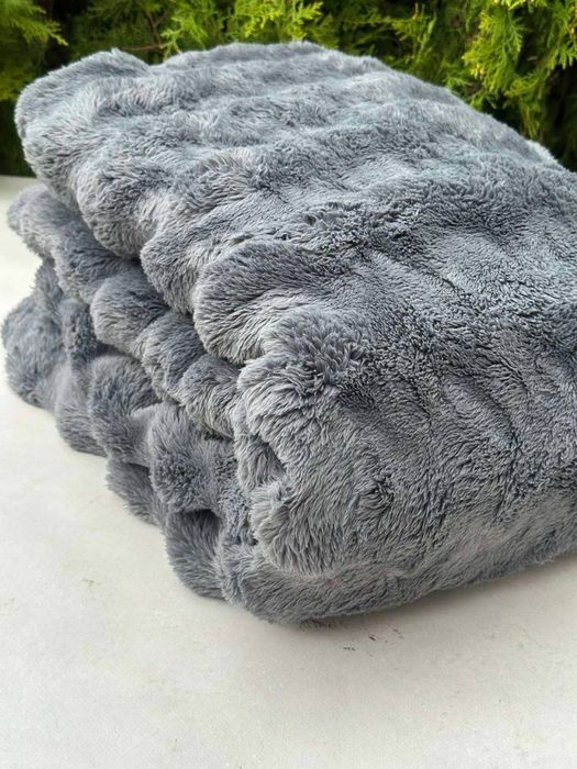 Акція 3 дні! Плюшевий плед кролик шиншила Покривало покрывало