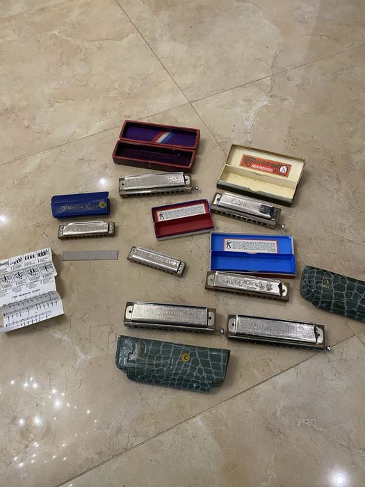 Губная гармошка M.Hohner Super Hromonica,Marine Band,Koch-Harmonica Германия