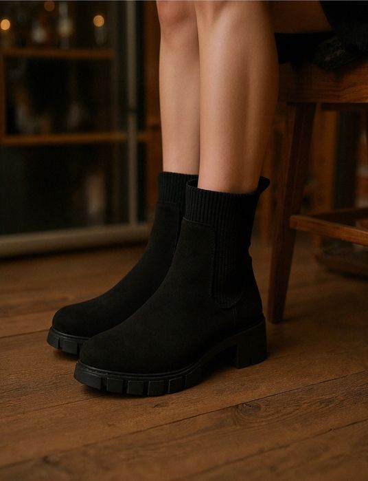 Nowe buty botki imitacja zamszu r.40