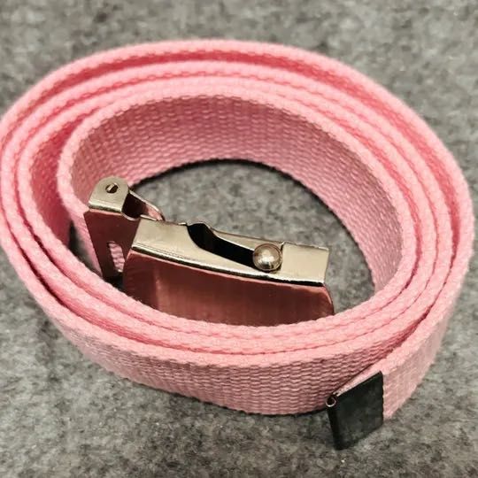 Cinto Ajustável em Tecido Rosa