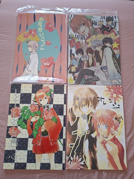 Lote 9 doujinshis Gintama okita e kagura