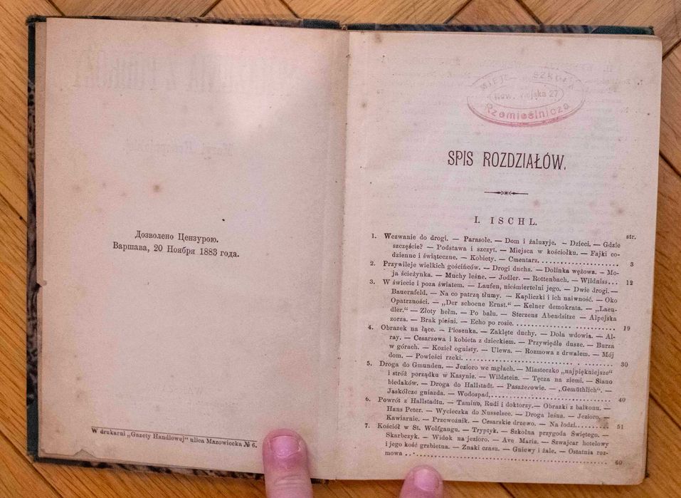 Wrażenia z podróży Maria Konopnicka 1884 Pierwsze Wydanie Unikat Antyk