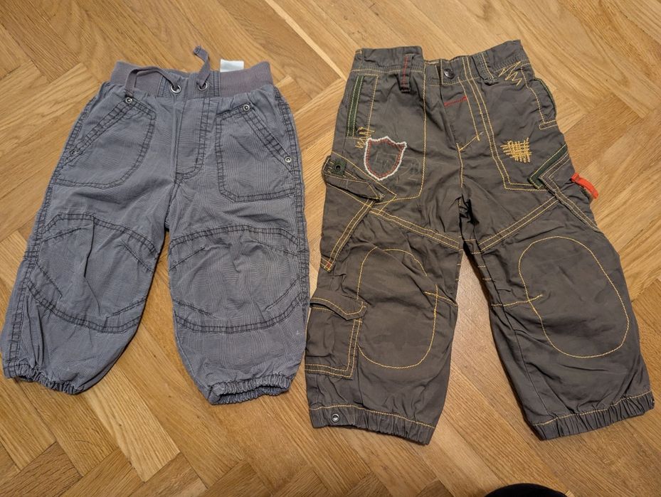 Spodnie dziecięce 80–86 – H&M i Next, bardzo dobry stan