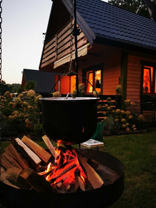 Domek nad zalewem Chańcza letniskowy balia, sauna LEŚNY CZAR
