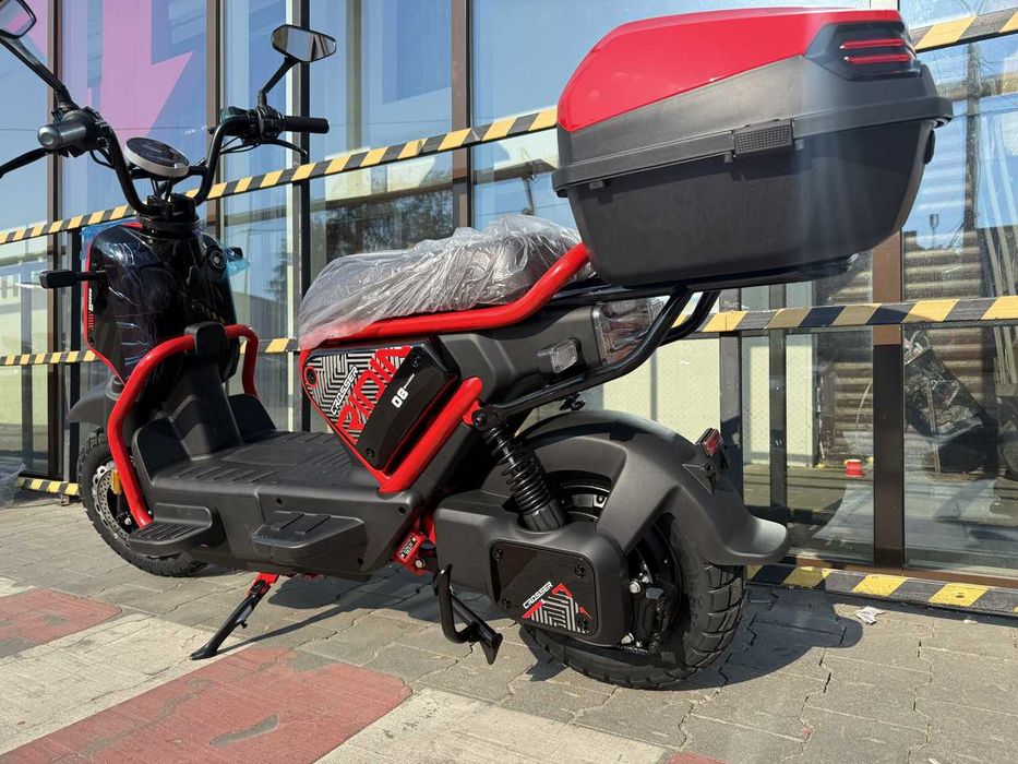 Електроскутер Crosser CR4 1200W 76.8V 30AH LifePO4 Червоний фосфат акб