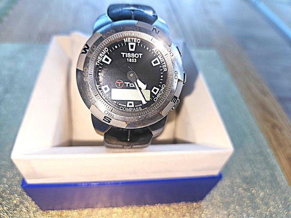 Okazja Tissot T-Touch kultowy szwajcarski zegarek, komplet. Cena 550 złotych