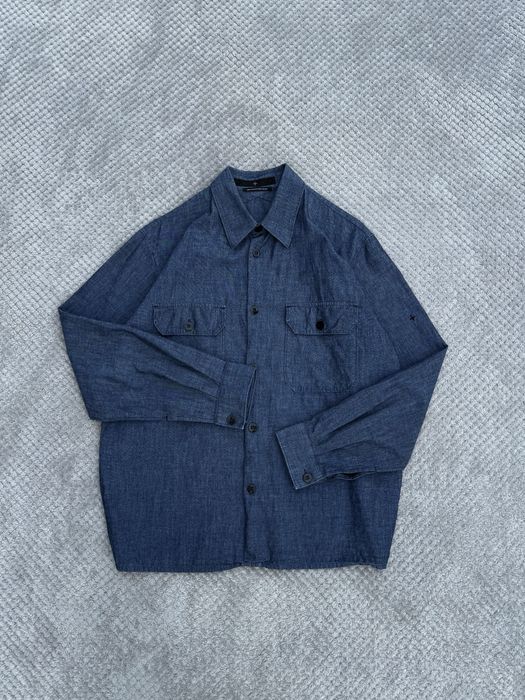 Stone Island Vntg Denim Made in Italy by Classic Shirt Size:Л сорочка
