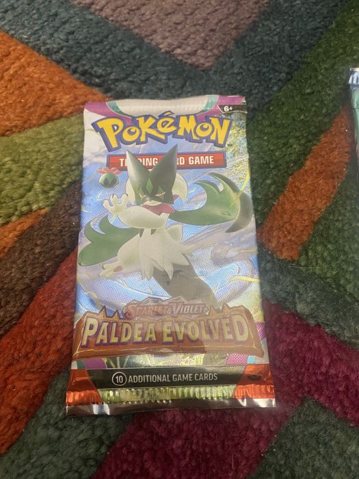 Karty Pokemon 4x booster Paldea Evolved Scarlet&Violet