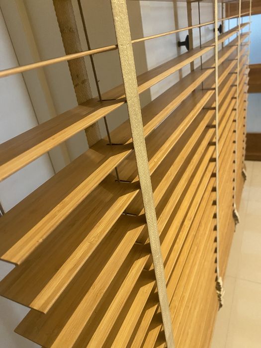 Ekskluzywne żaluzje bambusowe 150x260 cm – Mosiądz