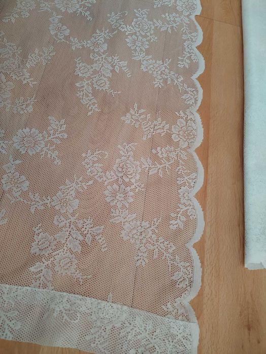 Długie firanki z koronką IKEA  x2