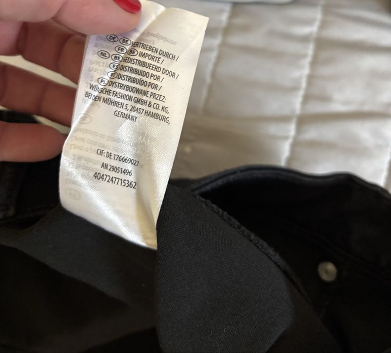 Czarne spodnie damskie UP2 FASHION – rozmiar 40/42