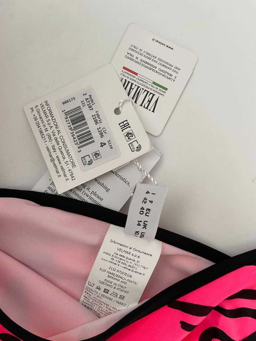 Moschino dół od  bikini figi  40 L różowe z logo