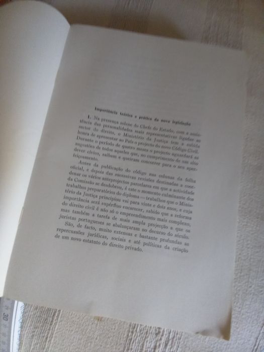 Projecto de Código Civil em 1962