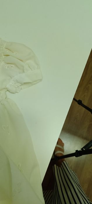 Vestido de menina para batismo usado 1 dia. Para 4 meses