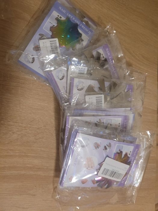 Manicure zestaw 5 szablonów