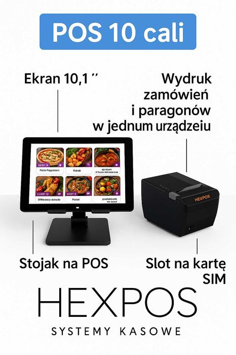 kasa fiskalna/system POS 10 cali Tani POS