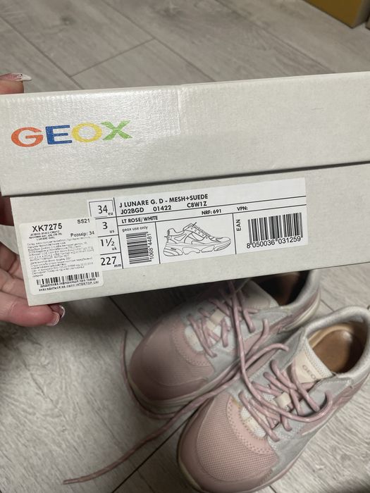Кросівки geox 34 розмір для дівчинки