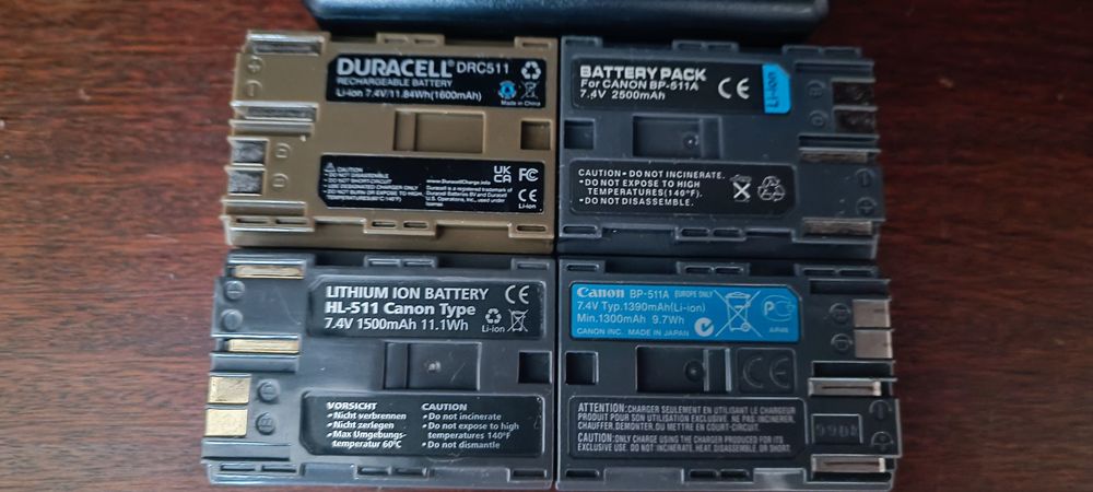 Baterias e carregador máquina fotográfica canon