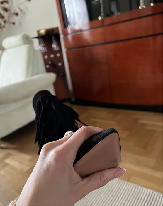 Botki damskie skórzane Aquazzura 40 - 25.5 cm